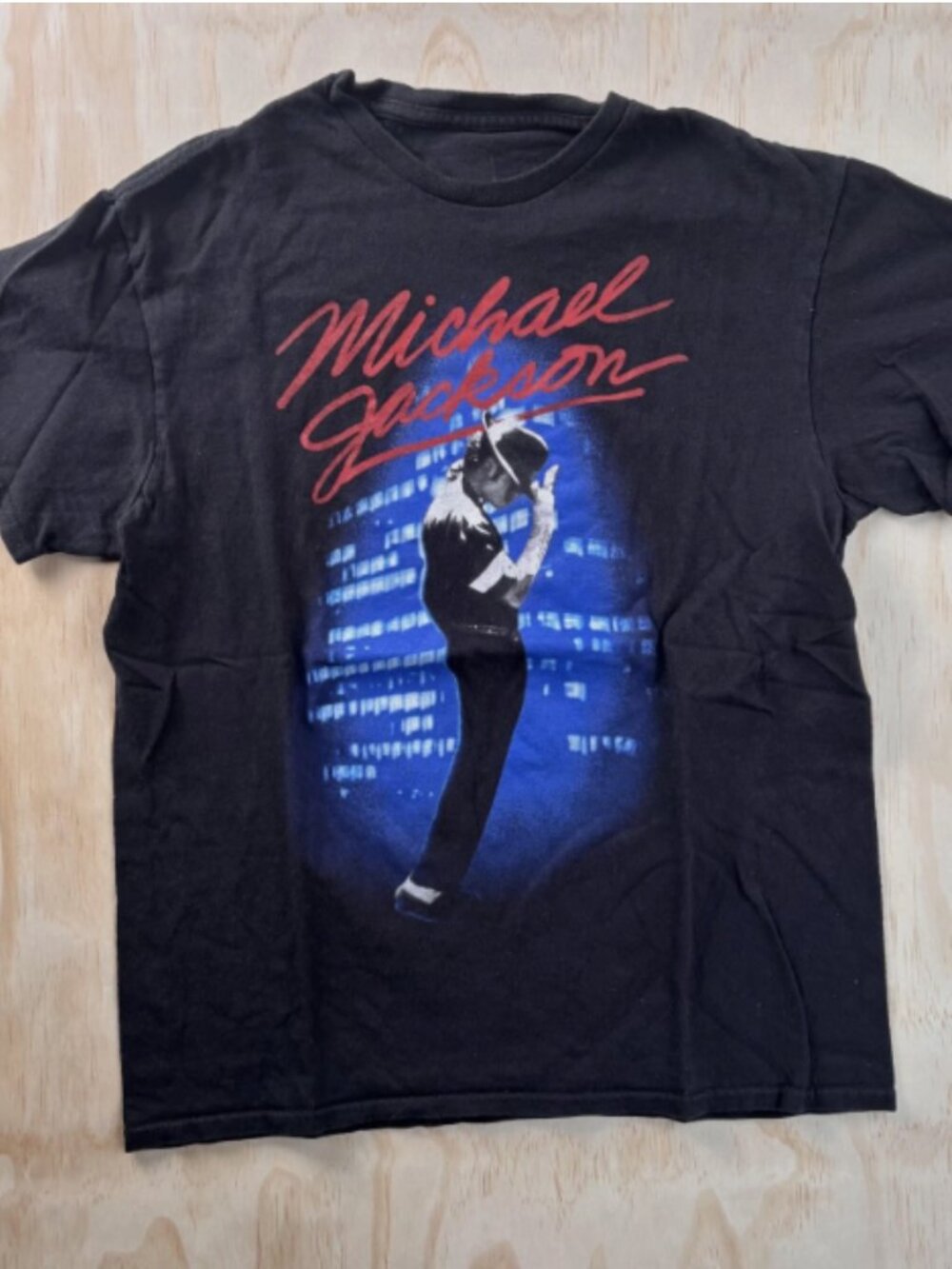 Michael Jackson Black Graphic T-Shirt Billie Jean Pose Tee